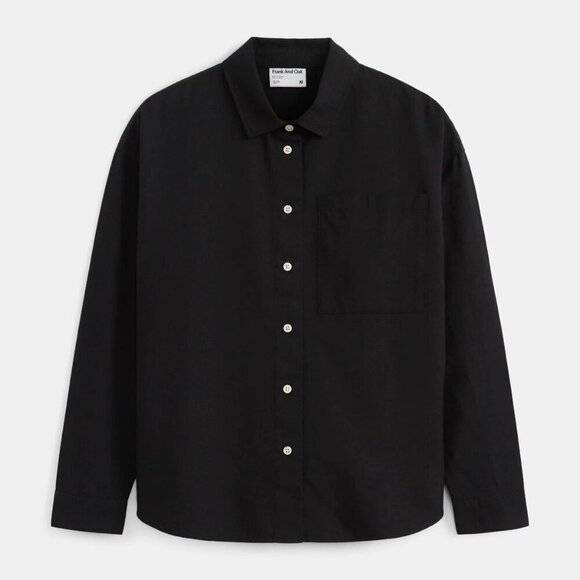 NWT Frank & Oak The Loose Oxford Shirt M - Picture 4 of 12